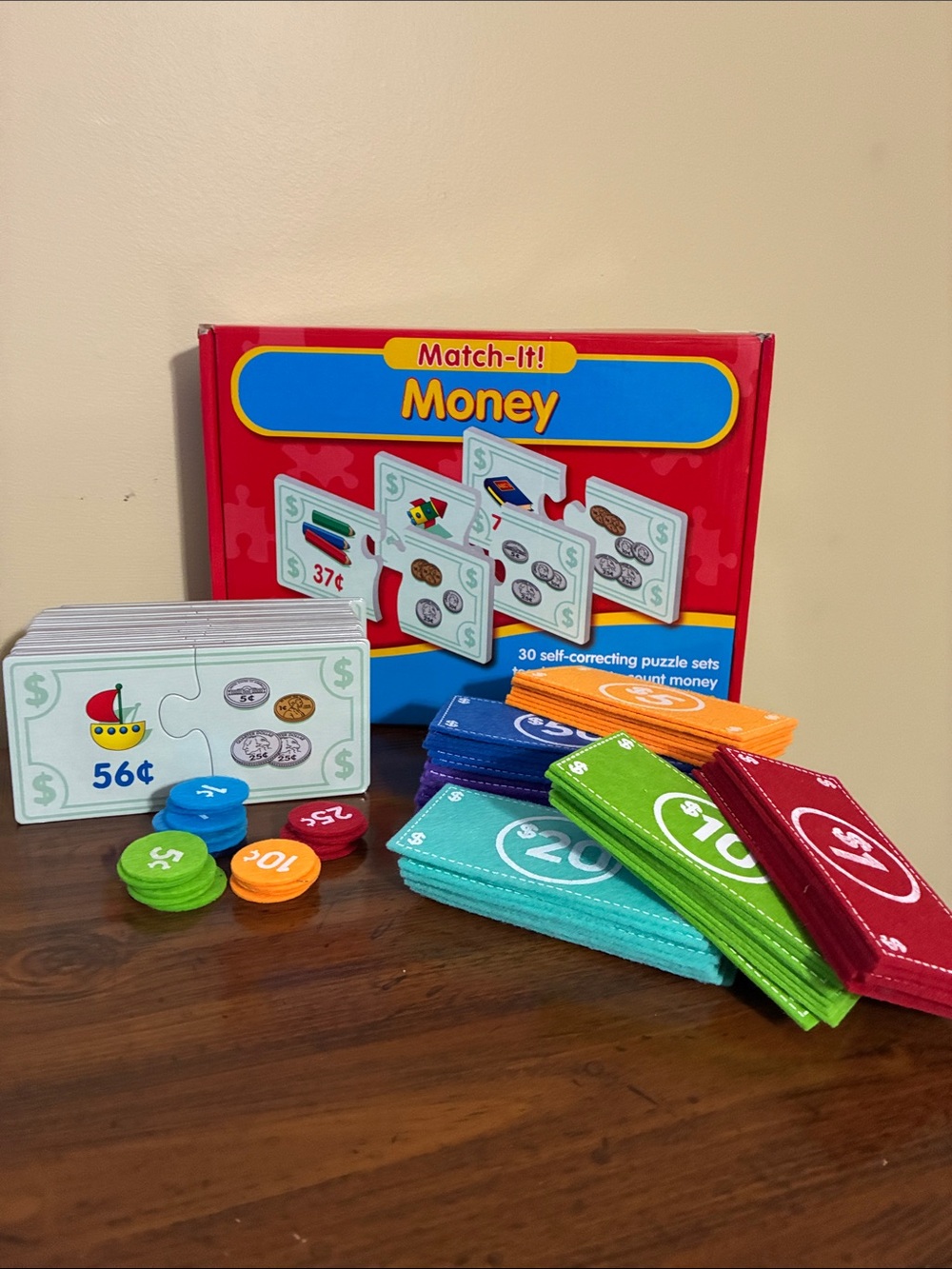 Learning Money Bundle - Match It Puzzles & Felt $$$